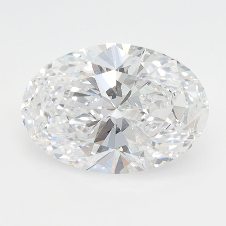 1.19 Carat Oval Lab Diamond with  Cut Diamond in 14KT  view 1
