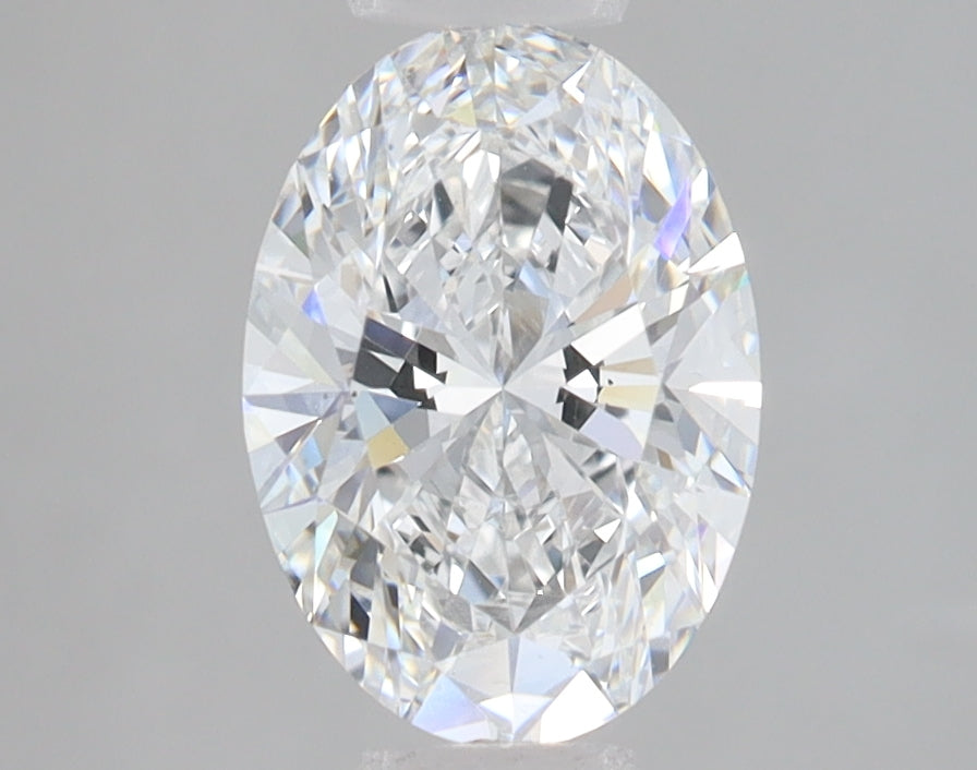 1.57 Carat Oval Lab Diamond with  Cut Diamond in 14KT  view 1
