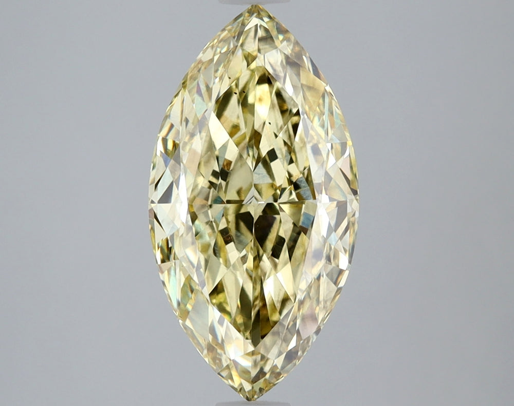 3.09 Carat Marquise Lab Diamond with  Cut Diamond in 14KT  view 1
