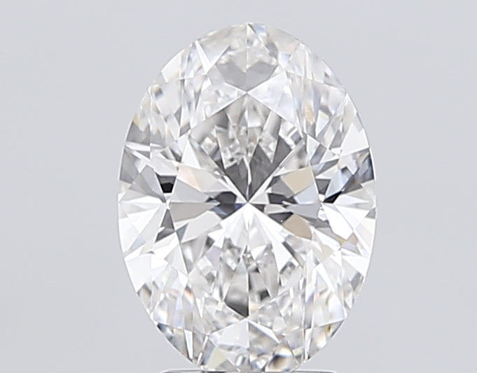 3.52 Carat Oval Lab Diamond with  Cut Diamond in 14KT  view 1
