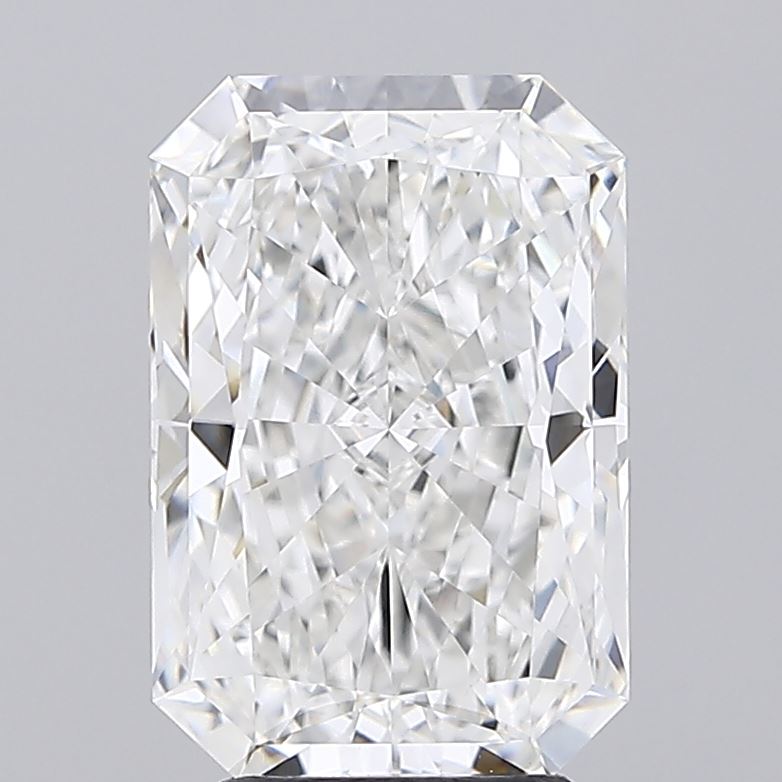 3.62 Carat Radiant Lab Diamond with  Cut Diamond in 14KT  view 1
