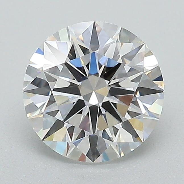 1.3 Carat Round Lab Diamond with  Cut Diamond in 14KT  view 1
