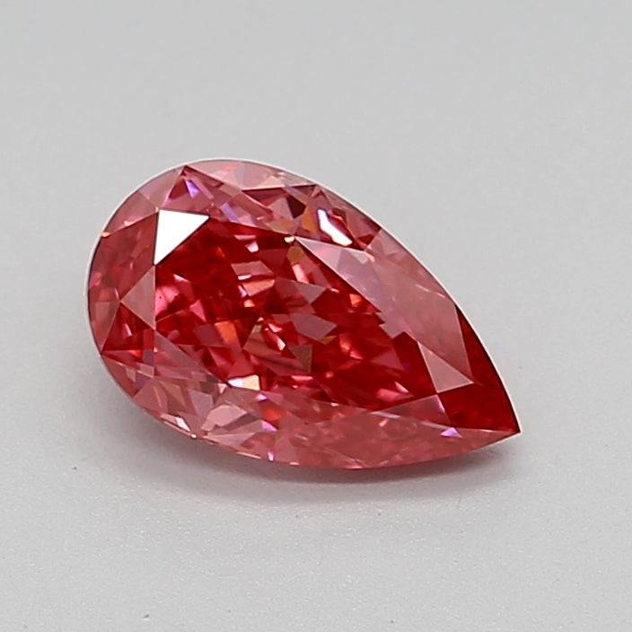 1.5 Carat Pear Lab Diamond with  Cut Diamond in 14KT  view 1
