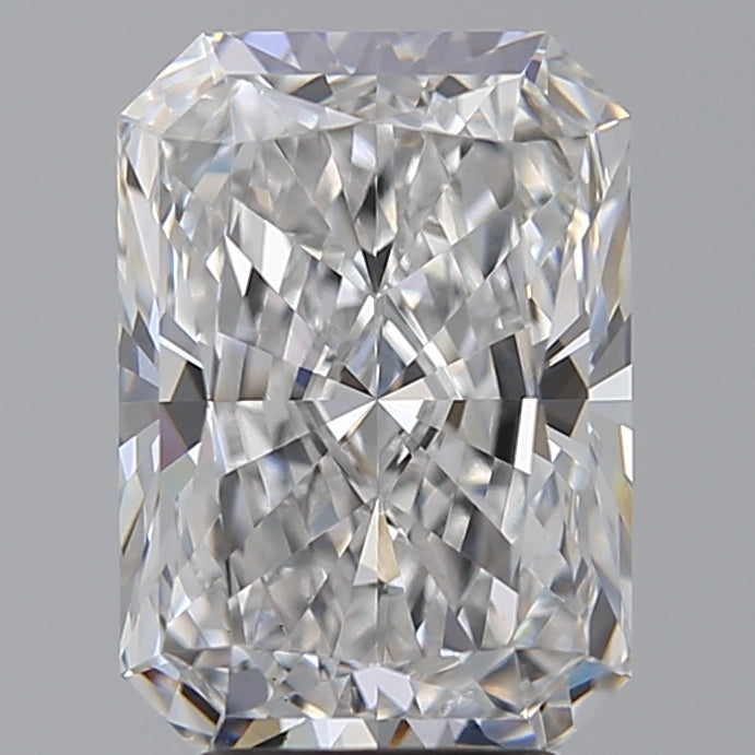 4.06 Carat Radiant Lab Diamond with  Cut Diamond in 14KT  view 1

