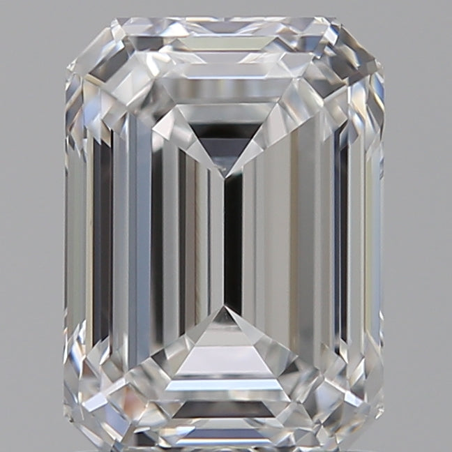 1.56 Carat Emerald Lab Diamond with  Cut Diamond in 14KT  view 1
