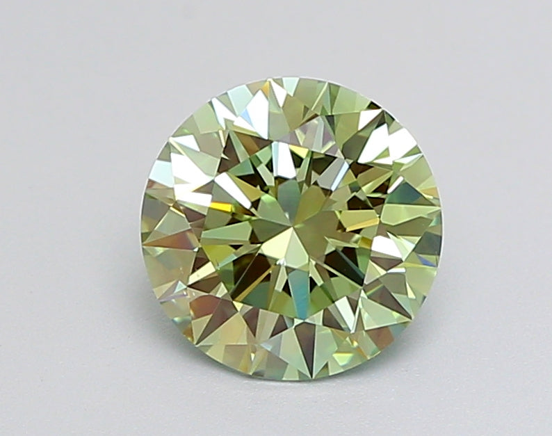 1.59 Carat Round Lab Diamond with  Cut Diamond in 14KT  view 1
