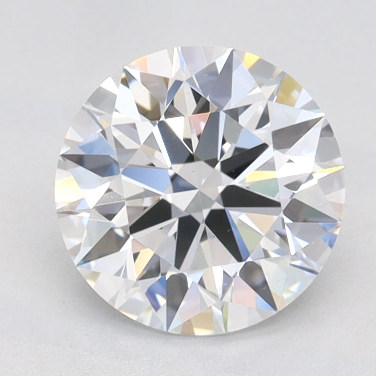 1.24 Carat Round Lab Diamond with  Cut Diamond in 14KT  view 1
