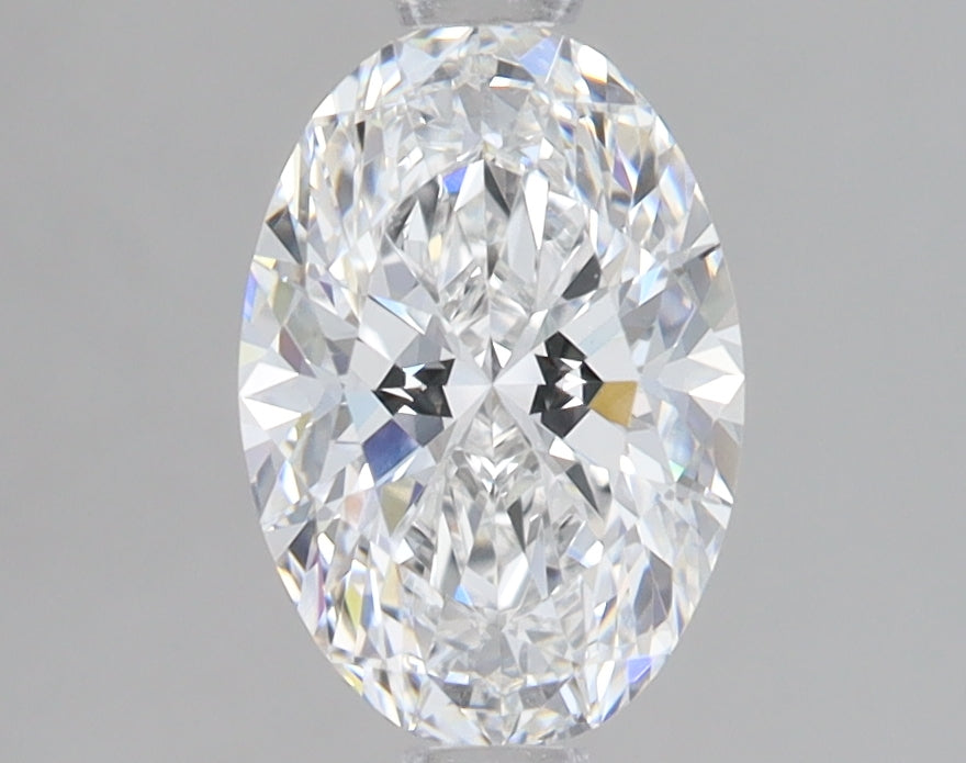 1.5 Carat Oval Lab Diamond with  Cut Diamond in 14KT  view 1
