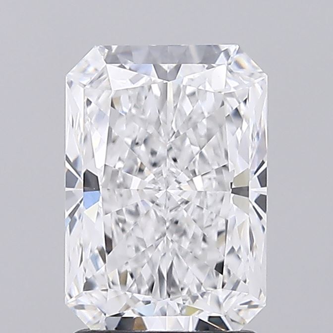 2.03 Carat Radiant Lab Diamond with  Cut Diamond in 14KT  view 1
