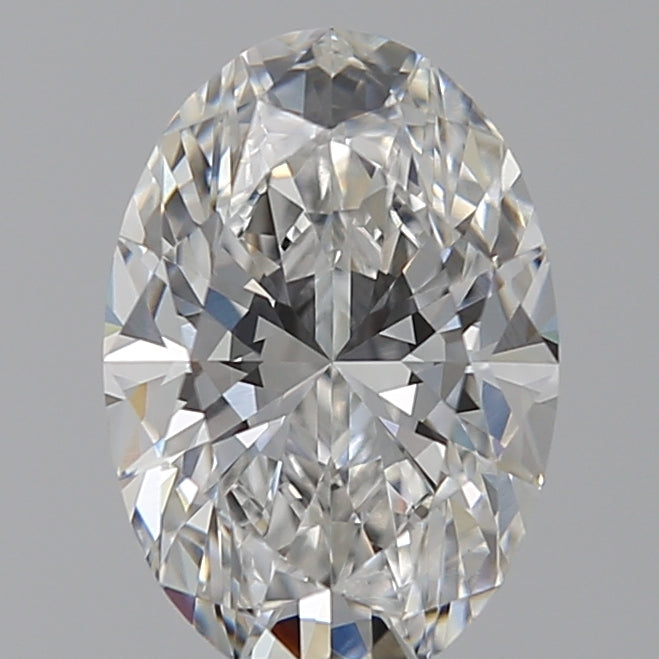 1.92 Carat Oval Lab Diamond with  Cut Diamond in 14KT  view 1
