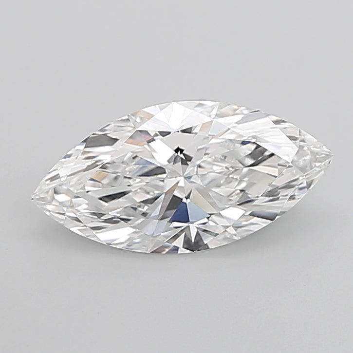 3.02 Carat Marquise Lab Diamond with  Cut Diamond in 14KT  view 1
