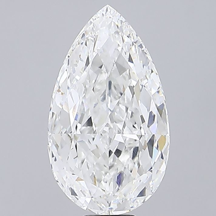 2.28 Carat Pear Lab Diamond with  Cut Diamond in 14KT  view 1
