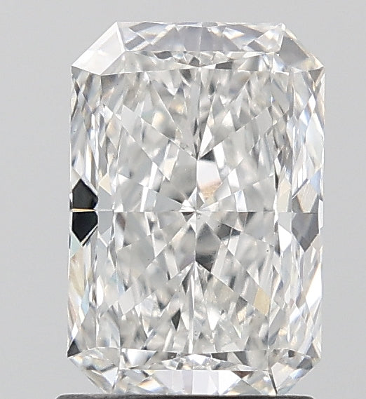 1.59 Carat Radiant Lab Diamond with  Cut Diamond in 14KT  view 1
