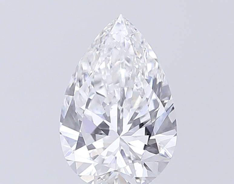 1.5 Carat Pear Lab Diamond with  Cut Diamond in 14KT  view 1
