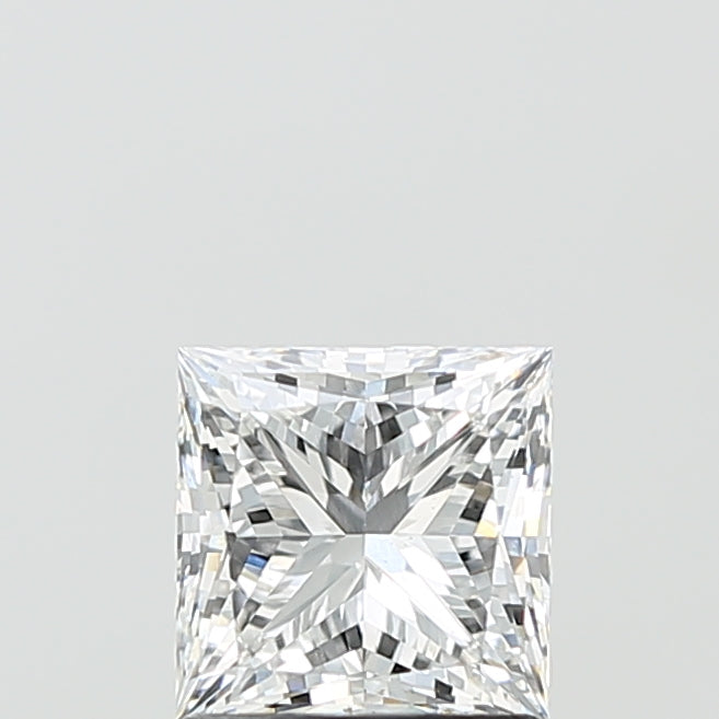 1.43 Carat Princess Lab Diamond with  Cut Diamond in 14KT  view 1
