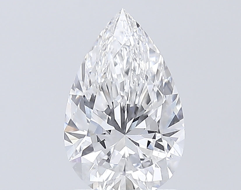 1.59 Carat Pear Lab Diamond with  Cut Diamond in 14KT  view 1
