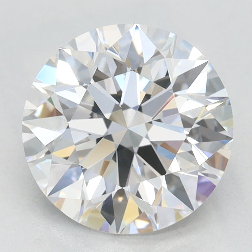 2.0 Carat Round Lab Diamond with  Cut Diamond in 14KT  view 1
