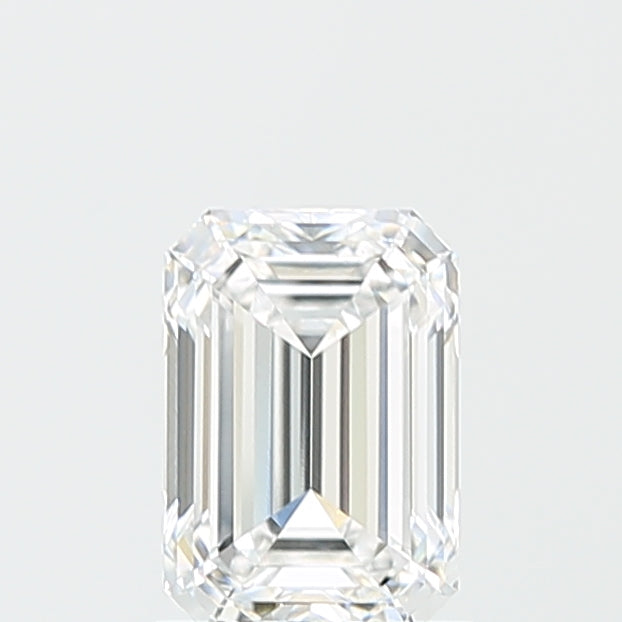 1.42 Carat Emerald Lab Diamond with  Cut Diamond in 14KT  view 1
