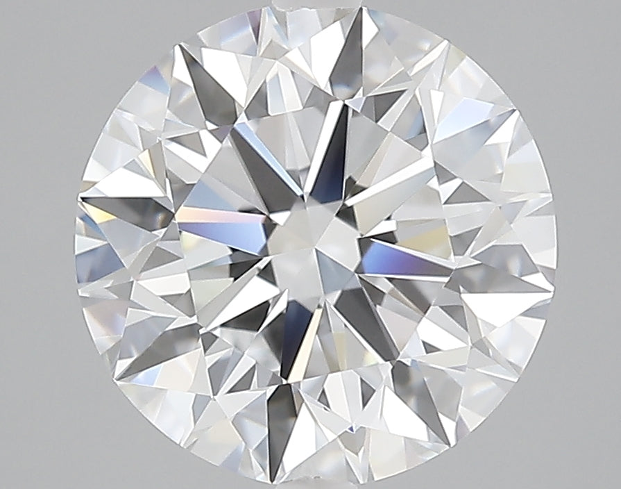 4.0 Carat Round Lab Diamond with  Cut Diamond in 14KT  view 1
