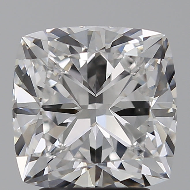 3.08 Carat Cushion Lab Diamond with  Cut Diamond in 14KT  view 1
