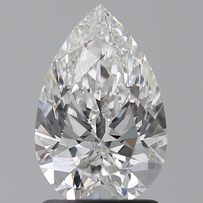 1.51 Carat Pear Lab Diamond with  Cut Diamond in 14KT  view 1
