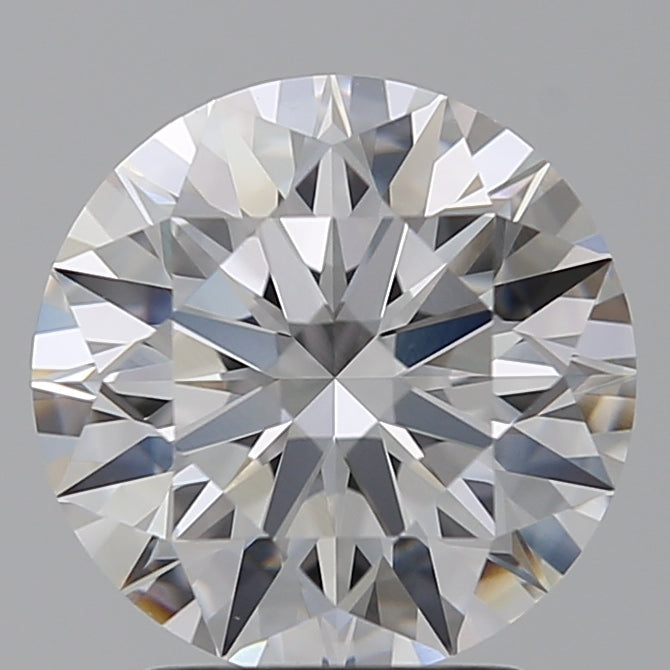 2.57 Carat Round Lab Diamond with  Cut Diamond in 14KT  view 1
