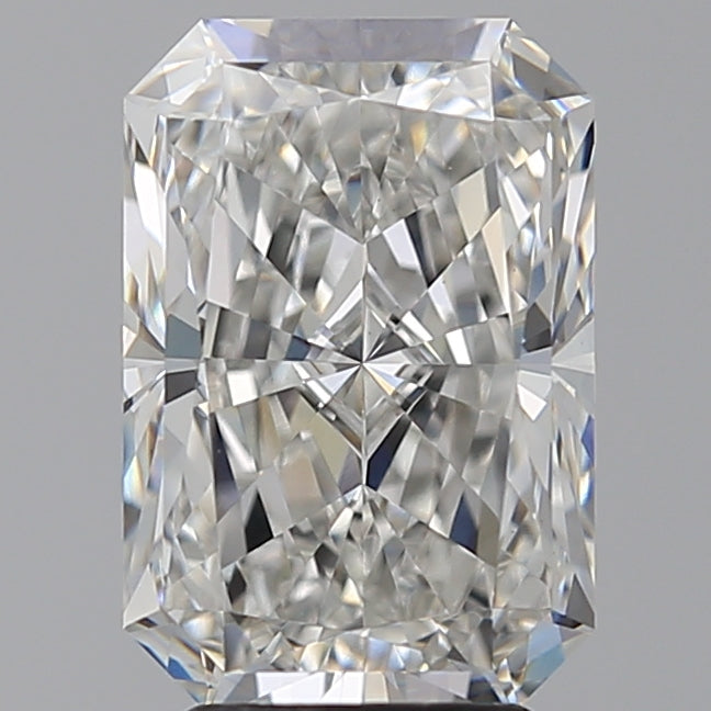 4.03 Carat Radiant Lab Diamond with  Cut Diamond in 14KT  view 1
