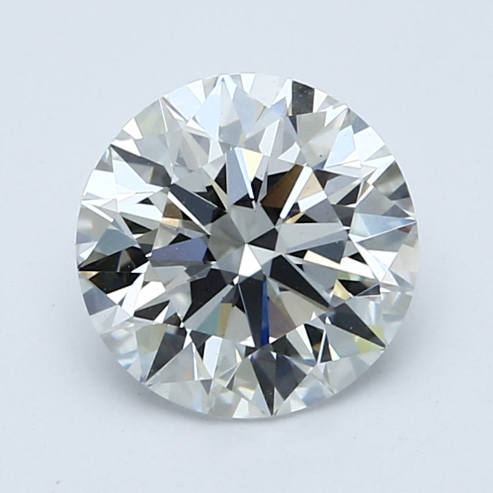 2.08 Carat Round Lab Diamond with  Cut Diamond in 14KT  view 1
