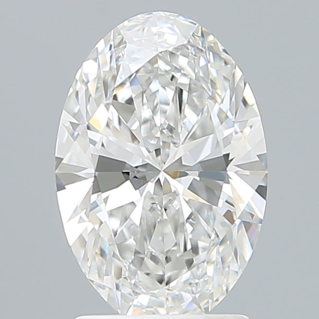 2.06 Carat Oval Lab Diamond with  Cut Diamond in 14KT  view 1
