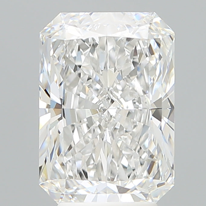 4.17 Carat Radiant Lab Diamond with  Cut Diamond in 14KT  view 1
