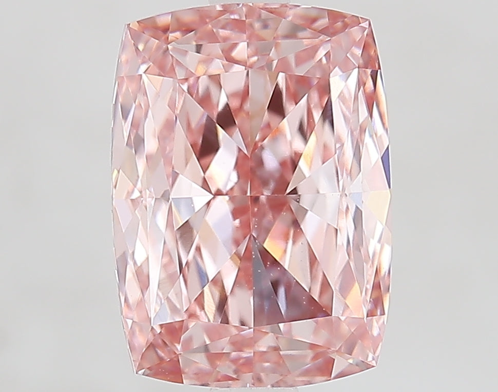 3.08 Carat Cushion Lab Diamond with  Cut Diamond in 14KT  view 1
