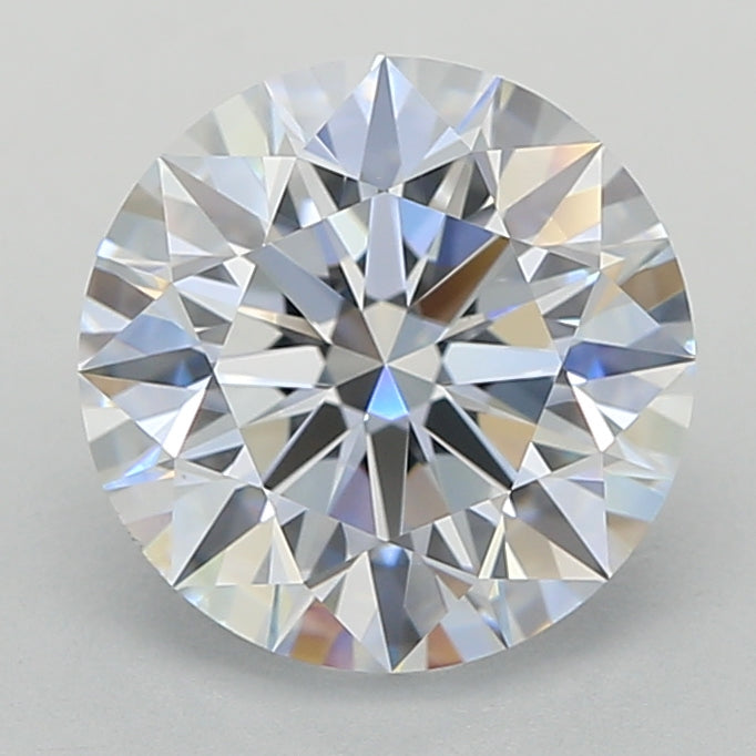 2.07 Carat Round Lab Diamond with  Cut Diamond in 14KT  view 1
