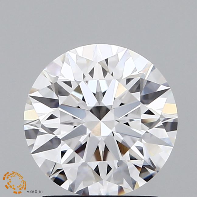 1.71 Carat Round Lab Diamond with  Cut Diamond in 14KT  view 1
