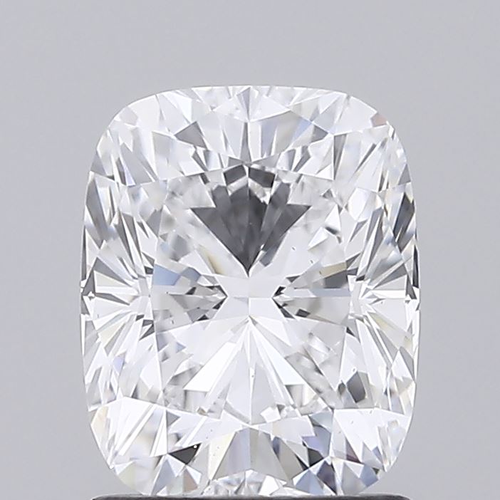 1.43 Carat Cushion Lab Diamond with  Cut Diamond in 14KT  view 1
