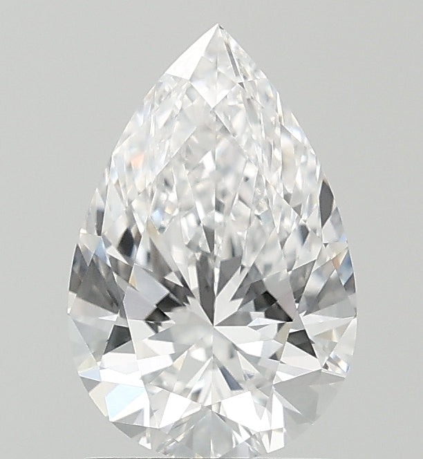 1.53 Carat Pear Lab Diamond with  Cut Diamond in 14KT  view 1

