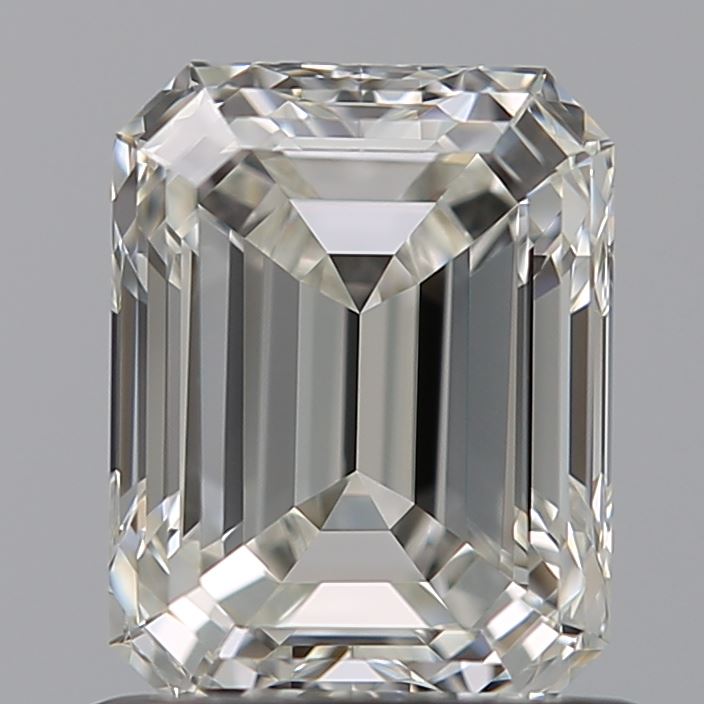 1.01 Carat Emerald Natural Diamond with  Cut Diamond in 14KT  view 1
