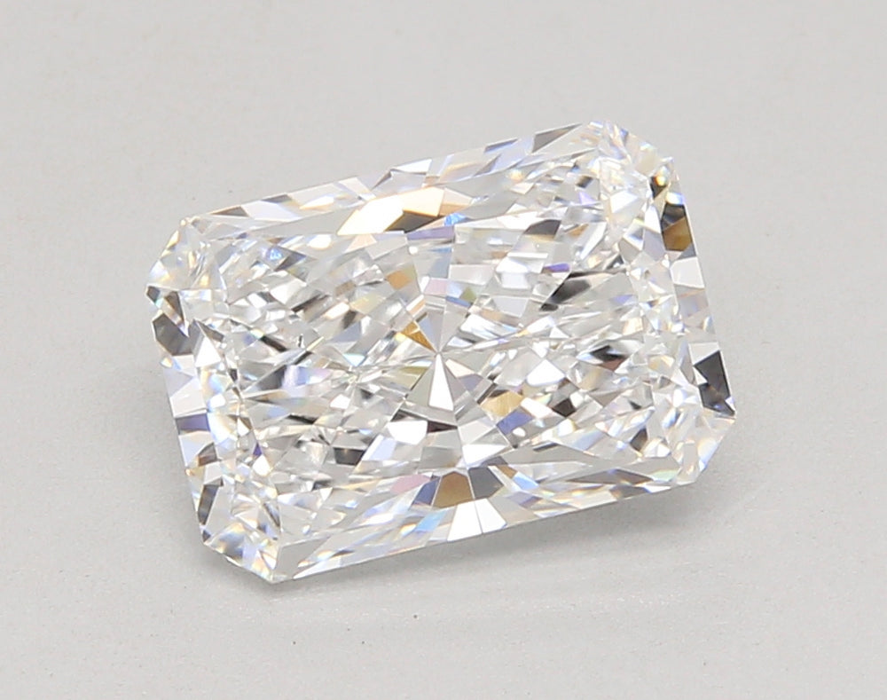3.07 Carat Radiant Lab Diamond with  Cut Diamond in 14KT  view 1
