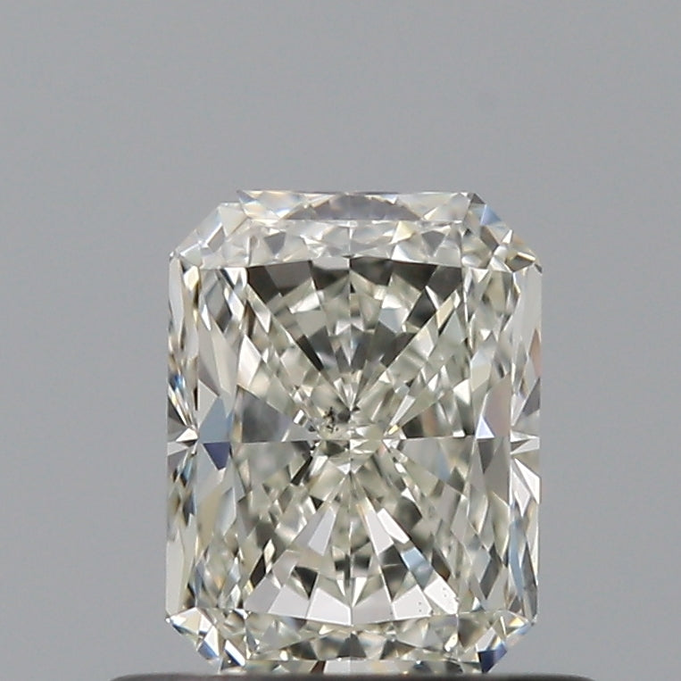 0.55 Carat Radiant Natural Diamond with  Cut Diamond in 14KT  view 1
