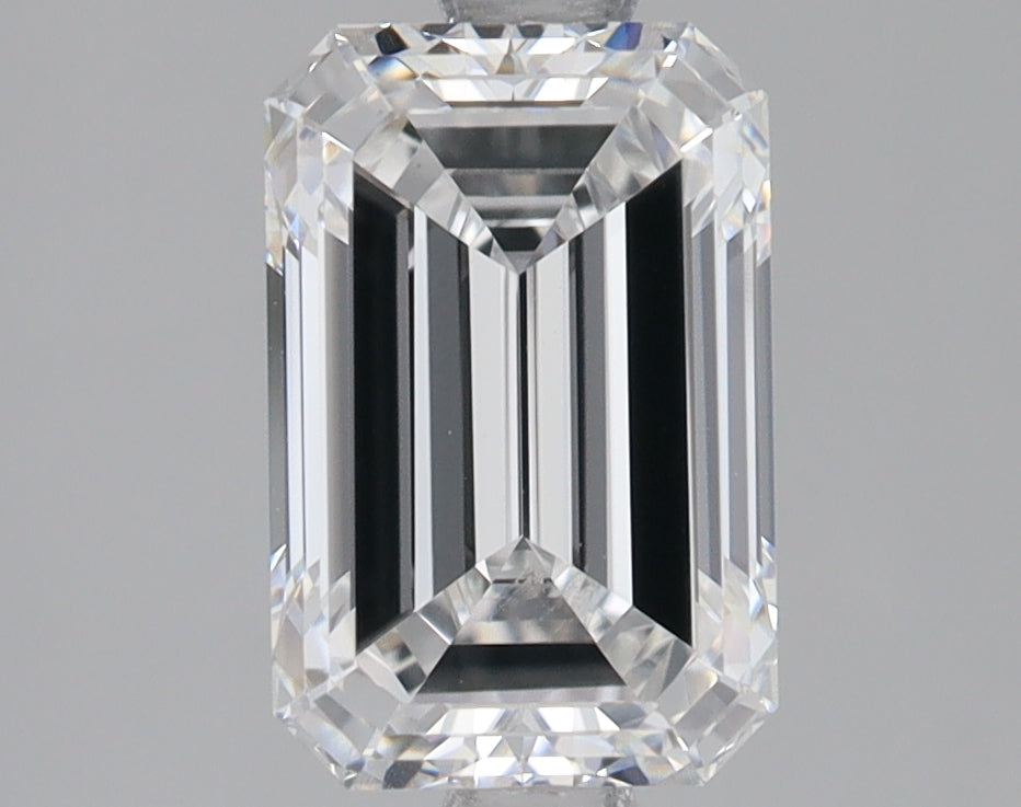 1.98 Carat Emerald Lab Diamond with  Cut Diamond in 14KT  view 1
