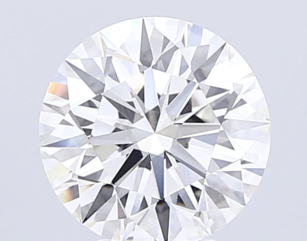 5.53 Carat Round Lab Diamond with  Cut Diamond in 14KT  view 1
