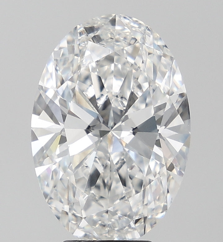 5.0 Carat Oval Lab Diamond with  Cut Diamond in 14KT  view 1

