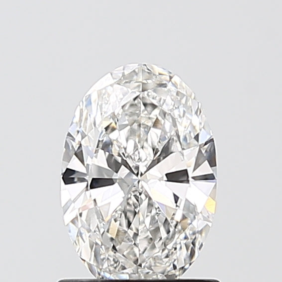 1.01 Carat Oval Lab Diamond with  Cut Diamond in 14KT  view 1
