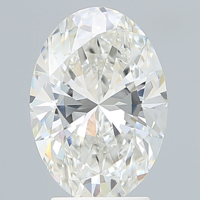 3.1 Carat Oval Lab Diamond with  Cut Diamond in 14KT  view 1
