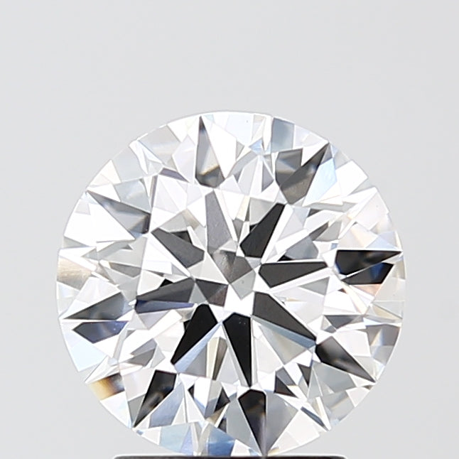 2.51 Carat Round Lab Diamond with  Cut Diamond in 14KT  view 1
