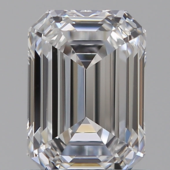 1.06 Carat Emerald Lab Diamond with  Cut Diamond in 14KT  view 1
