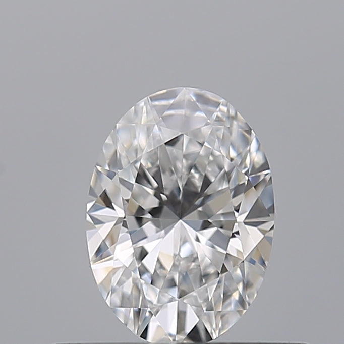 0.43 Carat Oval Natural Diamond with  Cut Diamond in 14KT  view 1
