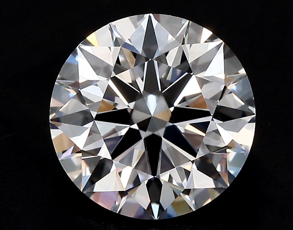 4.05 Carat Round Lab Diamond with  Cut Diamond in 14KT  view 1
