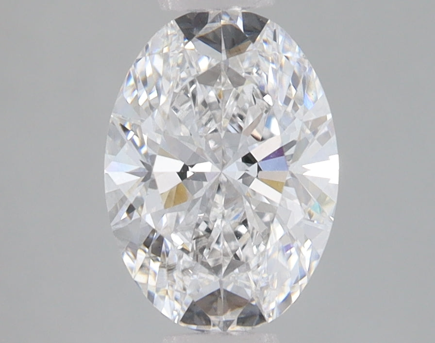 1.45 Carat Oval Lab Diamond with  Cut Diamond in 14KT  view 1

