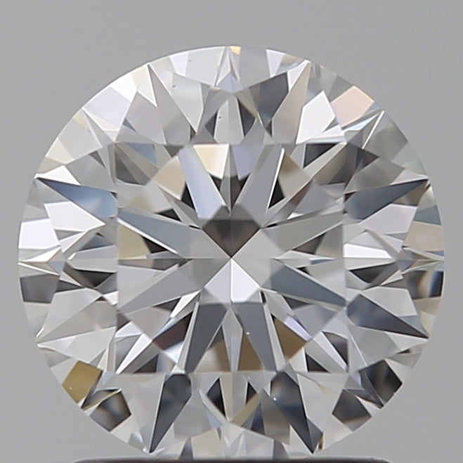 1.51 Carat Round Lab Diamond with  Cut Diamond in 14KT  view 1
