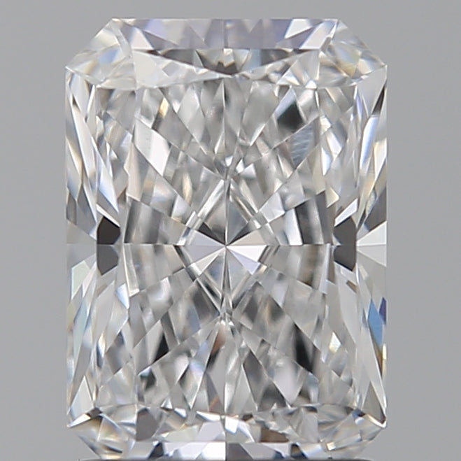 1.55 Carat Radiant Lab Diamond with  Cut Diamond in 14KT  view 1
